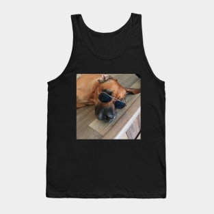 Chill Dog with Glasses Tank Top